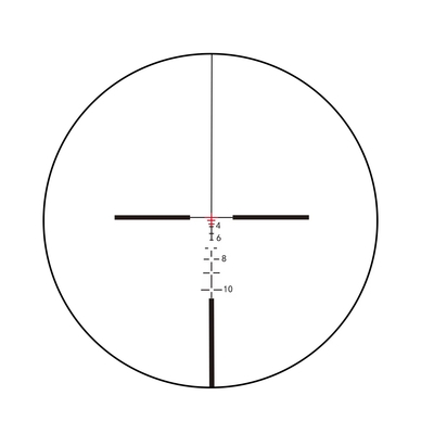 155mm comprimento prismático escopo de caça 4x32 com laser vermelho e Mini Red Dot