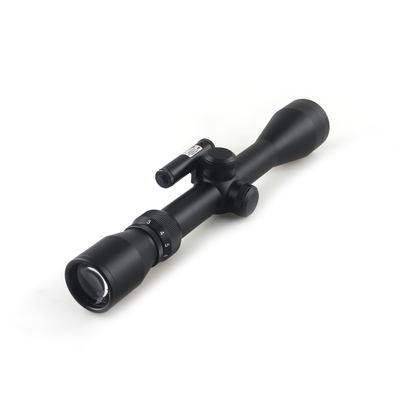 310mm comprimento óptico alcance de caça 3-9x40 com laser vermelho pequeno e 11mm/22mm largura da base