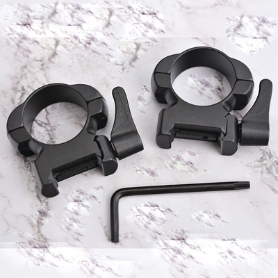25.4mm Diâmetro de aço de libertação rápida alcance de montagem de anel de suporte para perfil médio a baixo
