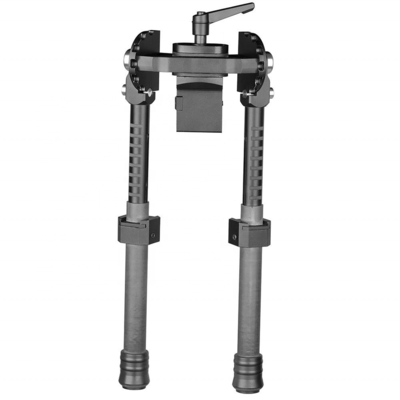 Bipod ajustável retrátil para 22 mm Centro de alcance de caça Altura 18-25cm Alumínio