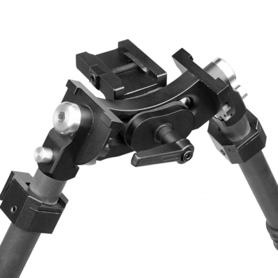 Bipod ajustável retrátil para 22 mm Centro de alcance de caça Altura 18-25cm Alumínio