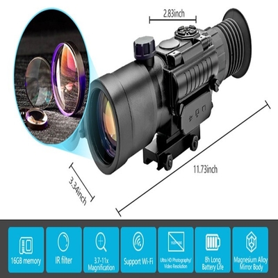 55mm Eye Relief KDS1W 3.7X-11X Digital Night Vision Scope para caça IP65