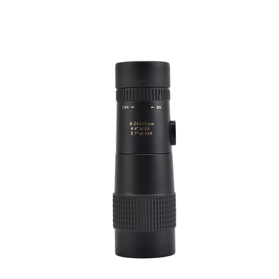 2m Close Focus 8-24x40 Zoom Monocular de longo alcance com tripé para telefone