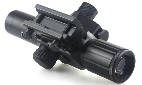 4x30 IR Caça Campo Largo de Visão Área Óptica com Laser Vermelho e Característica Fogproof