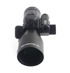 2.5-10X Magnificação Espectro óptico de laser preto com visão de laser vermelho Essential Hunting