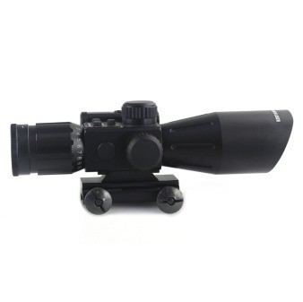 2.5-10X Magnificação Espectro óptico de laser preto com visão de laser vermelho Essential Hunting