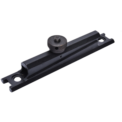 Base de alumínio preto mate 21 mm Montar com conector de nozes de polegar
