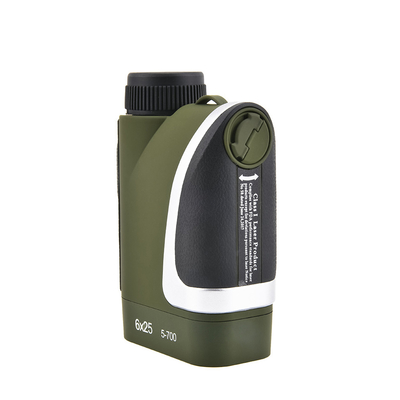 O mais recente 6x25 Laser Rangefinder 5-700m Distância longa para caça 210g 7° ângulo de visão
