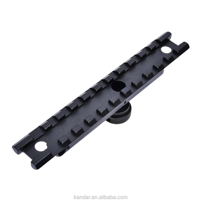 Caça preto 11mm a 20mm Conversão Adaptador Monte com conector de porco do polegar