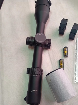 1200G Material de tubo de alumínio para aeronaves 3-24x56 Visão de caça com lente óptica FFP ED