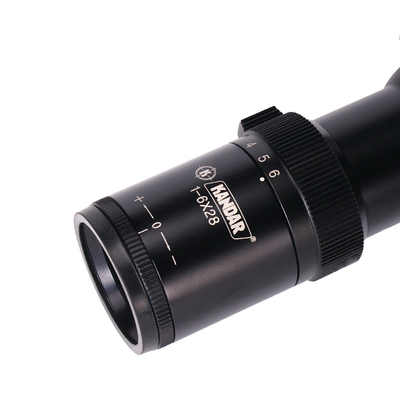 1-6x28 IRF Óptica variável FFP Alcance para tipo de retícula BDC e configuração de paralaxe 100YDS