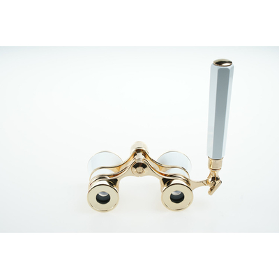 Telescópio Vintage de Metal Óculos Binoculares Antigos para Ópera 3x25 Pupila de Saída 8.3mm