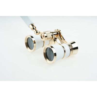 Telescópio Vintage de Metal Óculos Binoculares Antigos para Ópera 3x25 Pupila de Saída 8.3mm