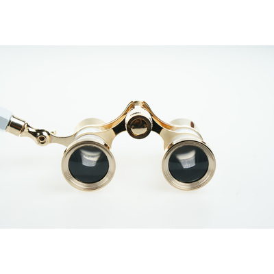 Telescópio Vintage de Metal Óculos Binoculares Antigos para Ópera 3x25 Pupila de Saída 8.3mm