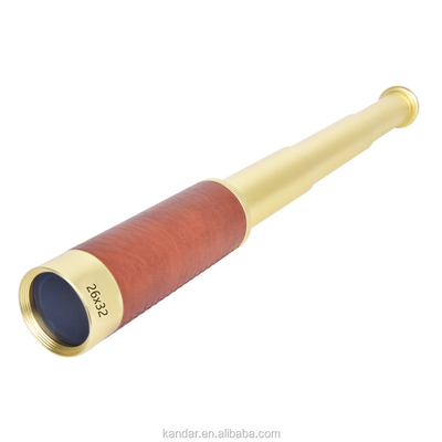 181g Monocular Nautical Handheld Brass Spyglass Expansível 26x32 Telescópio para Óptica