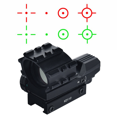 Red Green Dot 1X Magnification Optical Sight Scope com relevo ocular livre mm