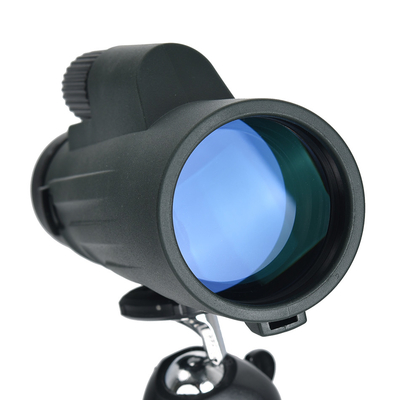 Monocular verde impermeável 10X50 para caça e observação esportiva de atividades ao ar livre