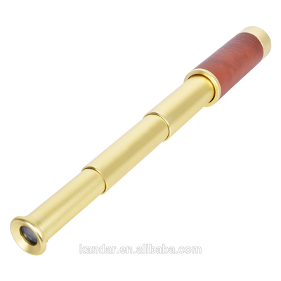 38x135mm Náutico Portátil Brass Spyglass Telescópio Monocular Óptica Expandivel 26X32