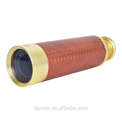 38x135mm Náutico Portátil Brass Spyglass Telescópio Monocular Óptica Expandivel 26X32