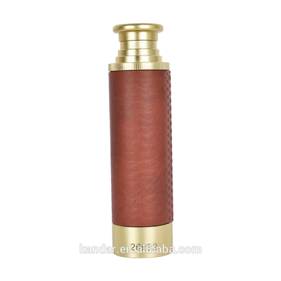 38x135mm Náutico Portátil Brass Spyglass Telescópio Monocular Óptica Expandivel 26X32