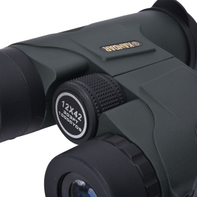 Ligeiro 12x42 Long Range Fogproof Wide Angle Roof Prisma Binoculares de caça para observação de aves