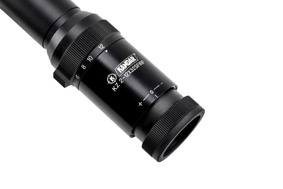 35mm KANDAR KZ 2-12x32 Primeiro plano focal de caça com retículo de vidro de foco lateral