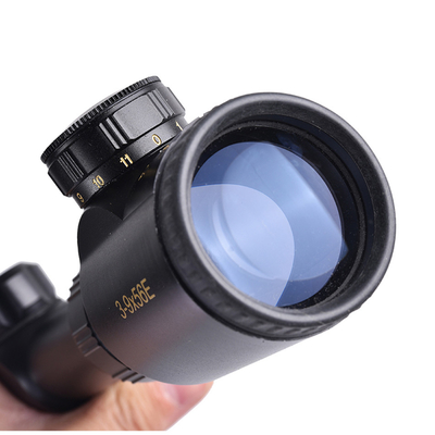 3-9x56 1'' R12 Luz vermelha Visão para caça comprimento 315 mm Corpo de liga de alumínio