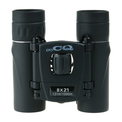 Concentre-se em um binóculo de bolso leve de 8x21 com visão clara e baixo peso de 195g