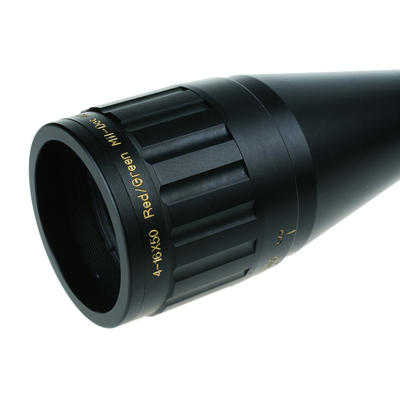 25.4mm Diâmetro do tubo 4-16x50 Visão de caça tática de longo alcance com retículo de vidro