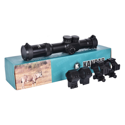 Magnificação 2-12x Hunting Optical 35mm One-Piece Tube SF FFP Red and Green Scope