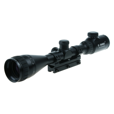 KH 4-12x42 AOE Scope com pupila de saída de 3,5-10,5 mm e visores de iluminação M-Dot RGB