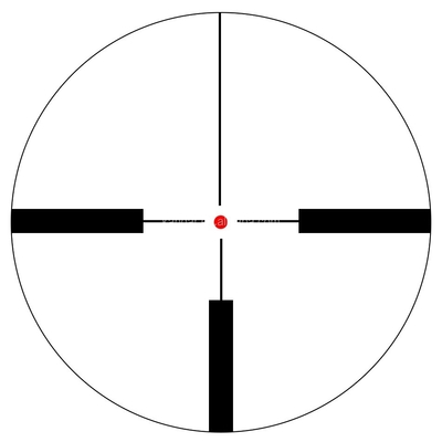 3-9x50E Red Dot Laser Scope de caça com retículo iluminado e visão telescópica