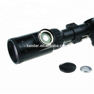 Alta definição 4-12X AOE Zoom Vermelho Iluminado Vista 6.1°-1.9° Fiel de visão 100 yards