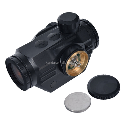 1x Mini Red Dot Sight para iluminação de caça 6 níveis Tipo de botão vermelho