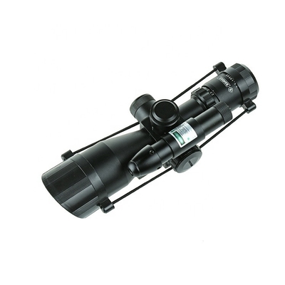 F.O.V. 11°-38° Visão iluminada de caça 2.5-10X40 com visão a laser verde