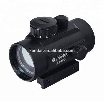 40mm Objetivo Lente Knadar 1x40RD Red Dot Visão de alcance de precisão de alumínio liga óptica