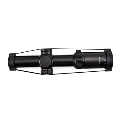 1-4x24 Iluminado Táctico 30mm Retículo de vidro de tubo alcance com potência de saída máxima 0