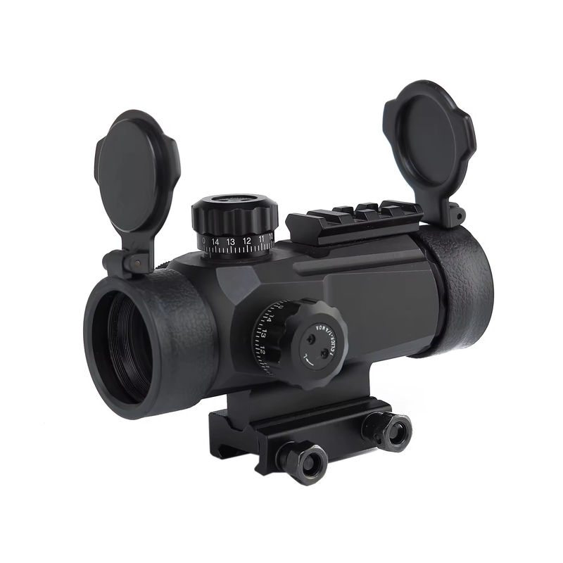 35mm Objetivo Lente Diâmetro 1x35 Red Dot Visão com 4 padrões reticulares e capas flip