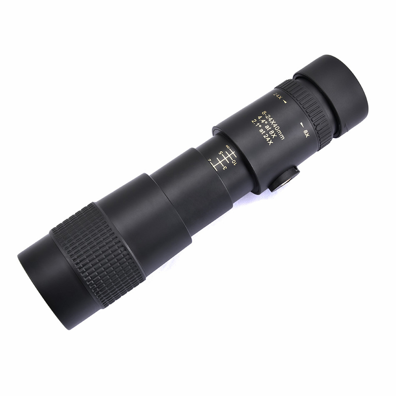 2m Close Focus 8-24x40 Zoom Monocular de longo alcance com tripé para telefone