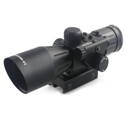 2.5-10X Magnificação Espectro óptico de laser preto com visão de laser vermelho Essential Hunting