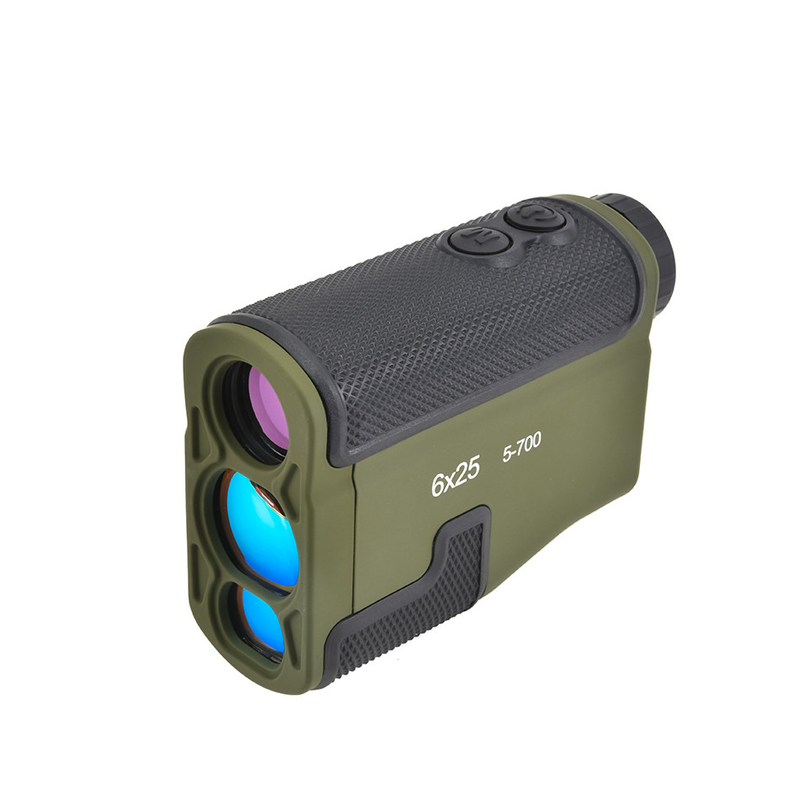 6x25 Laser Rangefinder para Caça Golf Precision /-1m 5-700m Distância Meter à prova d'água