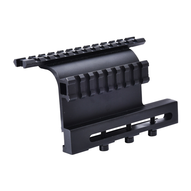 Espectro e Laser Fit Y0049 Tactical Optic Side Mount com 21 mm de largura Base de montagem de escopo