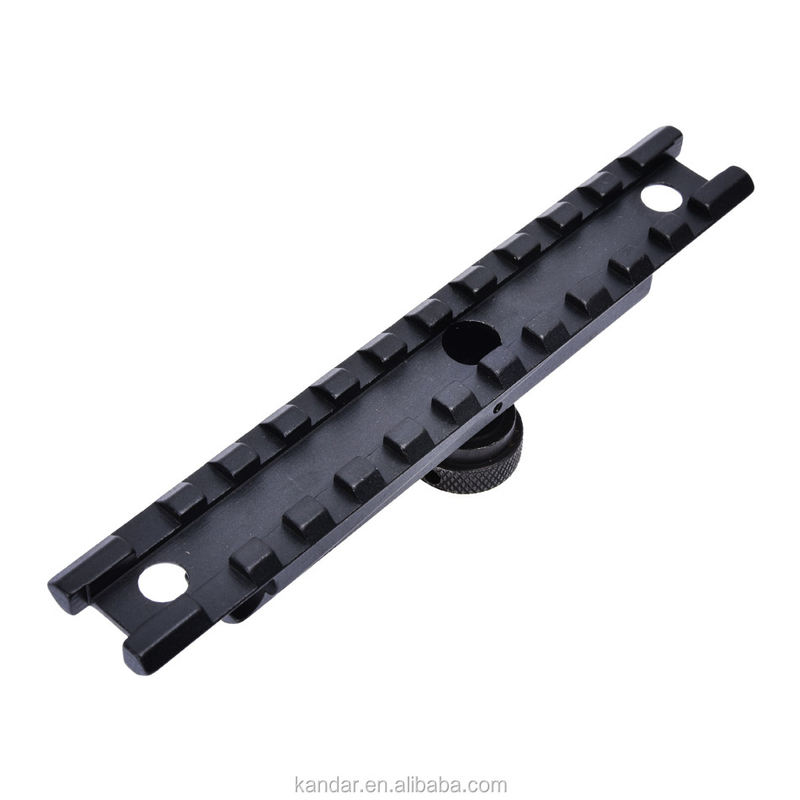 Caça preto 11mm a 20mm Conversão Adaptador Monte com conector de porco do polegar