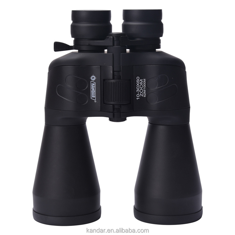 10-30x60 Porro BK7 Binóculos com pálpebras dobradas e revestimento multiplos em preto