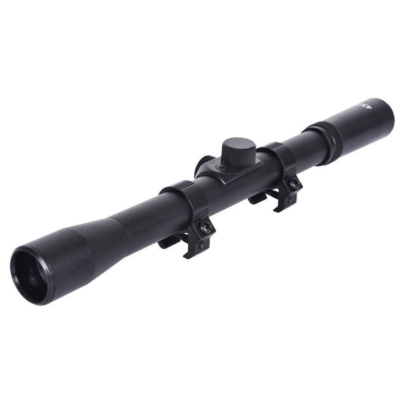 Potência máxima de saída 0 4X20 Esferas de caça com montagem de 21 mm e diâmetro do objetivo de 20 mm