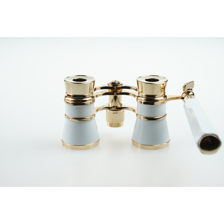 Telescópio Vintage de Metal Óculos Binoculares Antigos para Ópera 3x25 Pupila de Saída 8.3mm