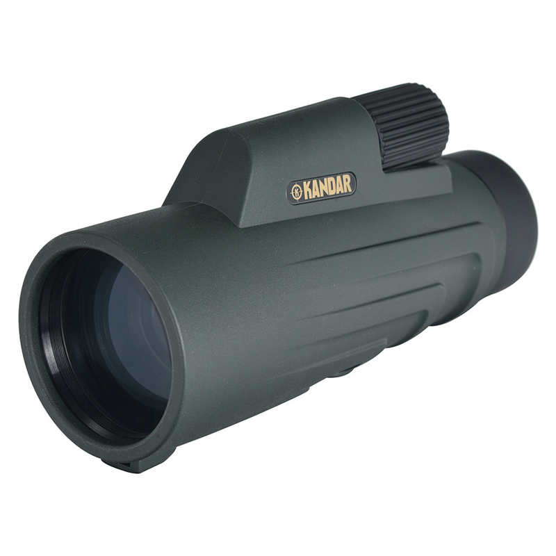 Monocular verde impermeável 10X50 para caça e observação esportiva de atividades ao ar livre
