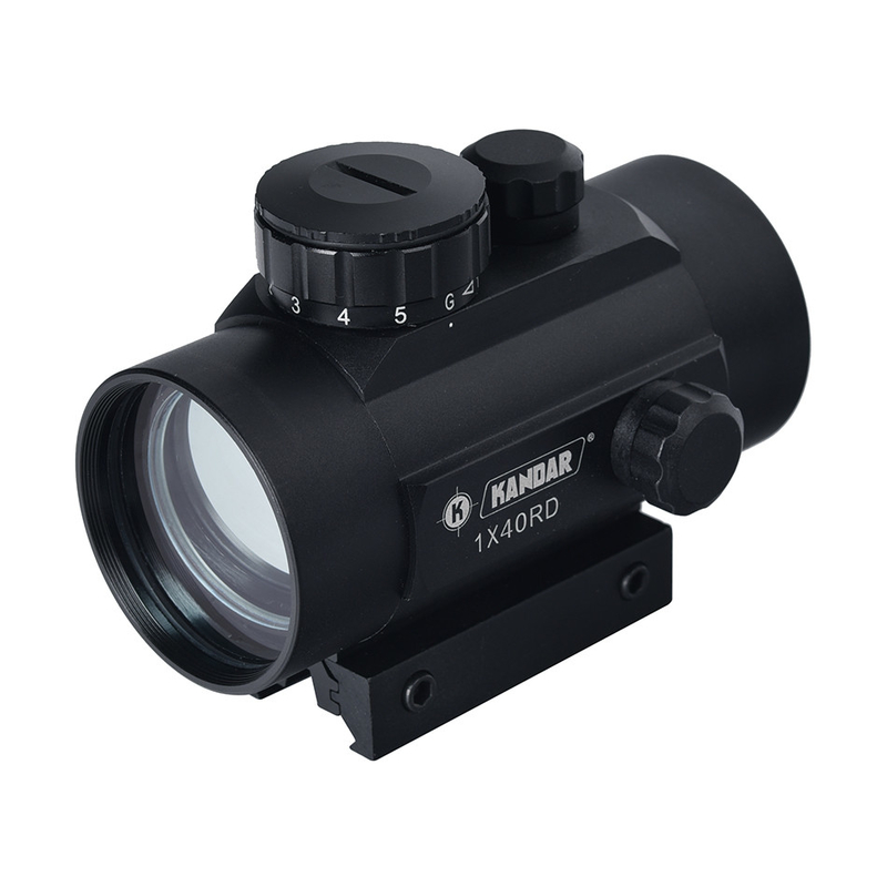 45mm Diâmetro do tubo 1X40 Red Dot Reflex Visão Óptica Verde Red Dot Escopo para tática