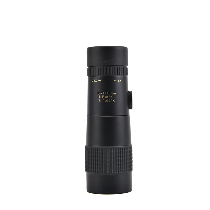 Alta definição 8-24x40 monocular para observação de aves pequeno tripé e telefone compatível