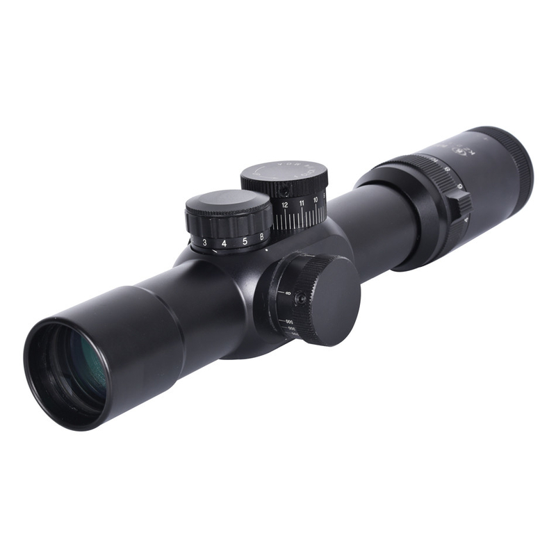 2-12x Magnificação Preto/Camuflagem Foco lateral IR Zero Bloqueio Primeira visão do plano focal